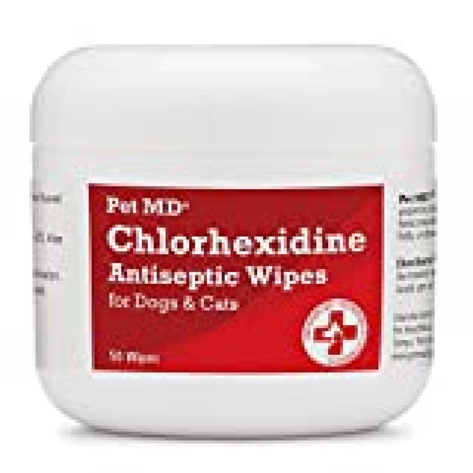 Pet MD Chlorhexidine Wipes with Ketoconazole and Aloe for Cats and Dogs