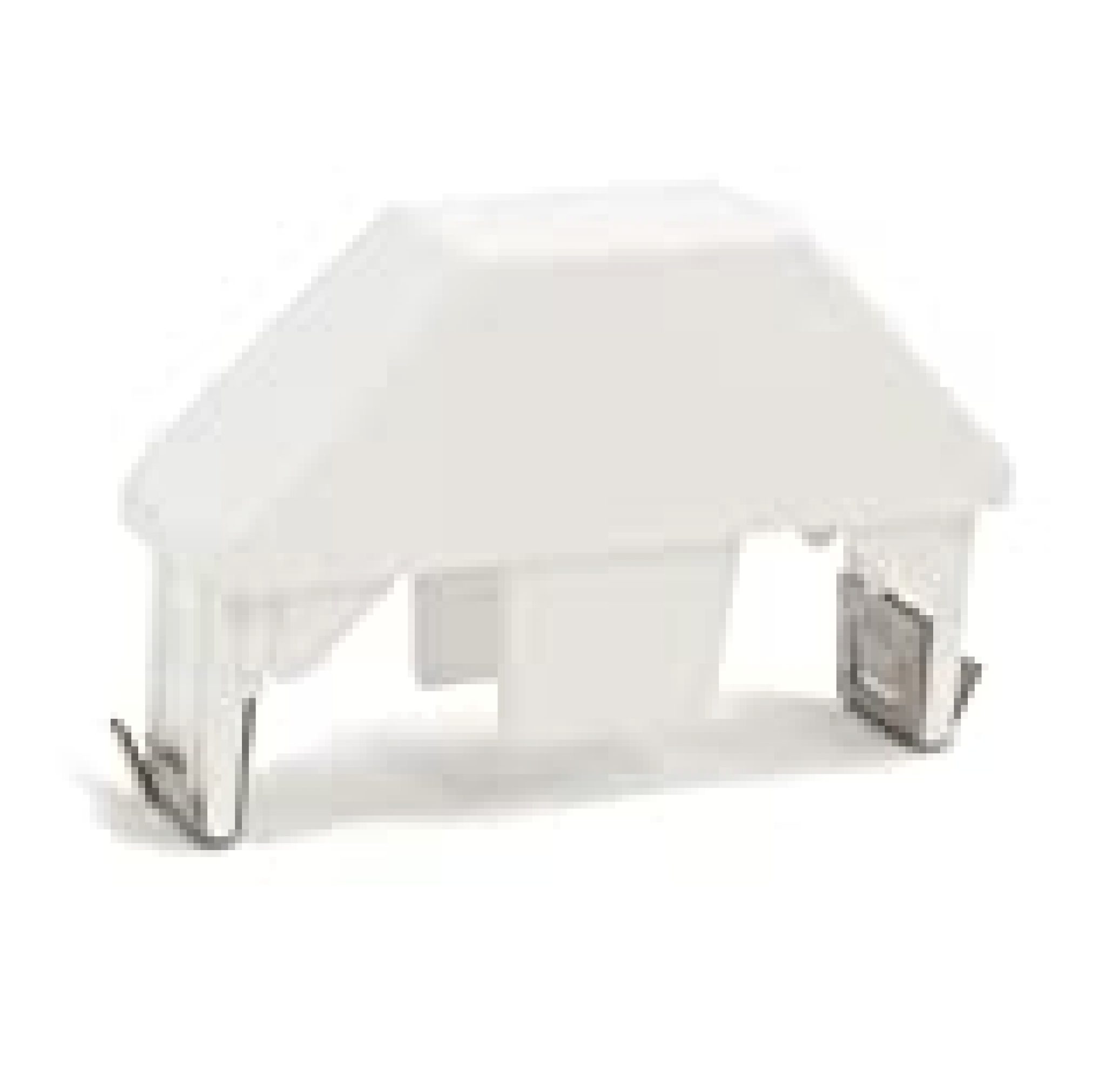 White 7/8 Inch x 3 Inch Vinyl DogEar Picket Fence Caps (6 Pack