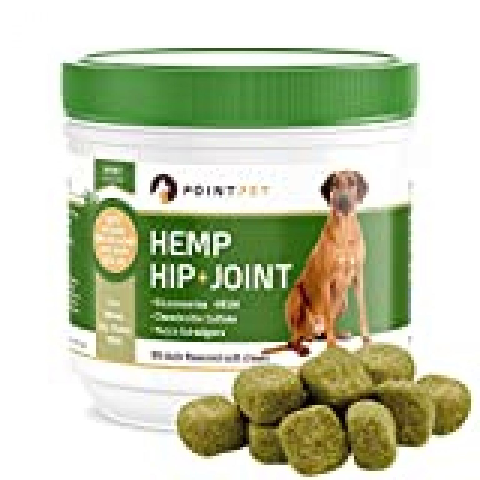 POINTPET Hemp Hip and Joint Supplement for Dogs with Organic Hemp Seeds