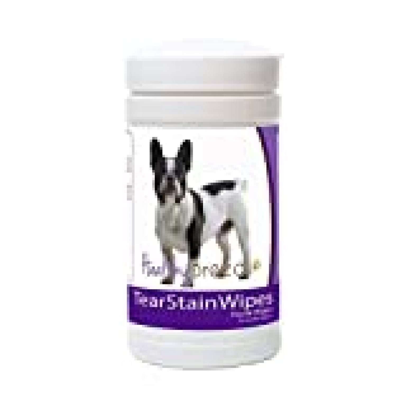 Healthy Breeds Dog Tear Stain Remover Wipes for French Bulldog Over 100 Breeds Facial Eye