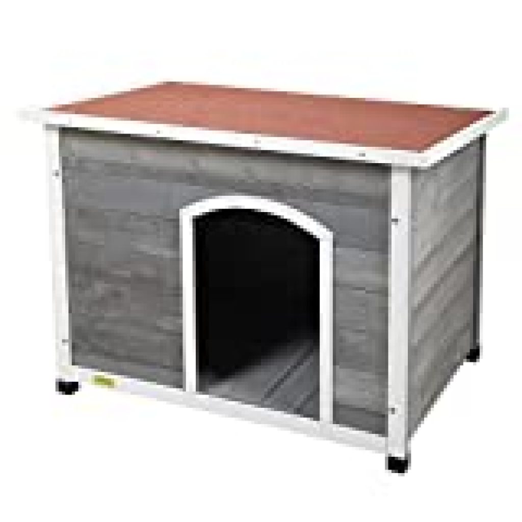 COZIWOW Wood Dog Houses for Medium Large Dogs, Insulated, Weatherproof