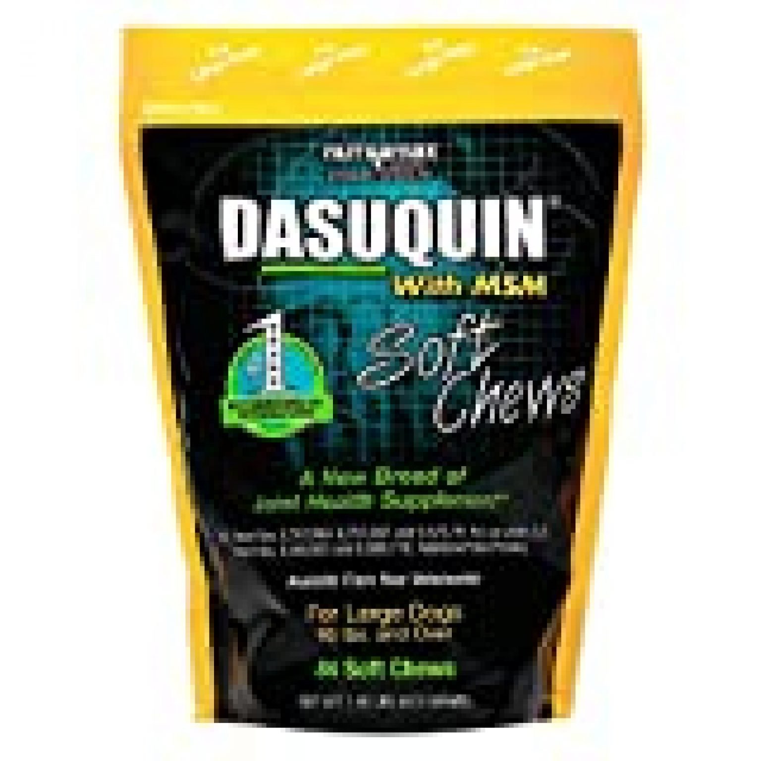 DASUQUIN MSM Soft Chews for Large Dogs 60 lbs. +, Count of 84, 7.5 in