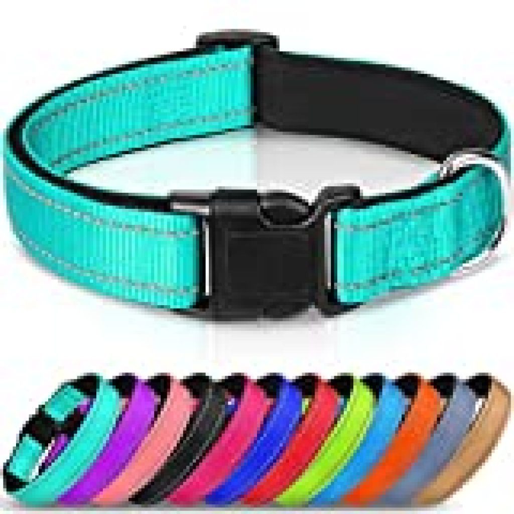 Joytale Reflective Dog Collar,Soft Neoprene Padded Breathable Nylon Pet