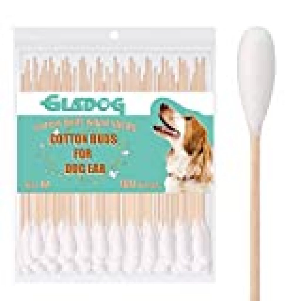 GLADOG 6 Inch Professional Big Cotton Buds for Dogs (Medium Size