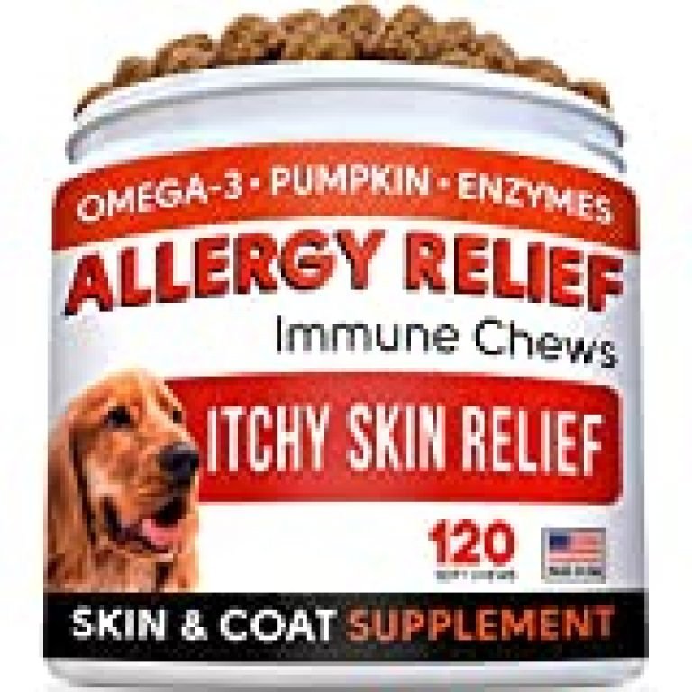 Allergy Relief Dog Treats w/ Omega 3 + Pumpkin + Enzymes + Turmeric