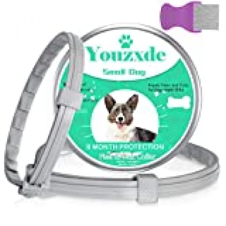 Youzxde 2 Pack Flea and Tick Collar for Small Dogs,8Month