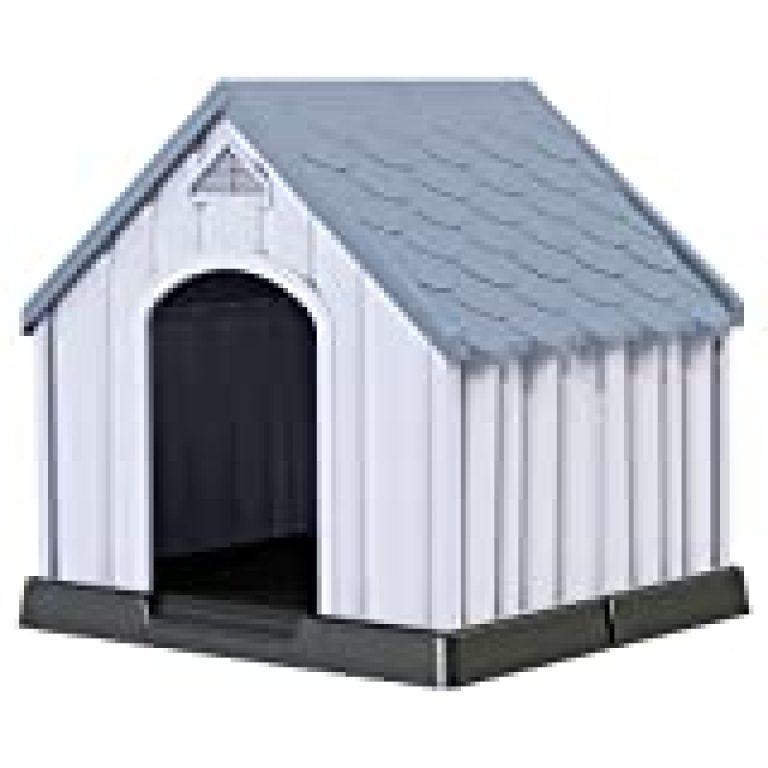 Giantex Plastic Dog House for Small Medium Large Sized Dogs, Waterproof