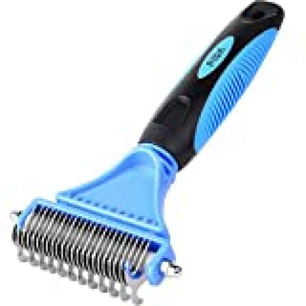 Fida Dematting Tool for Dogs and Cats - 2 Sided Pet Undercoat Rake ...
