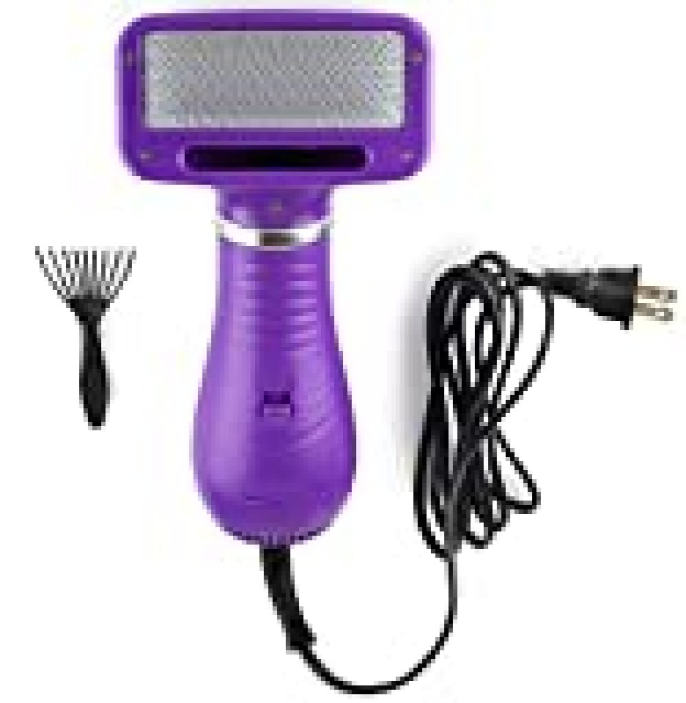 Pet Hair Brush and Hair Dryer for Dogs by Hertzko - Slicker Brush for