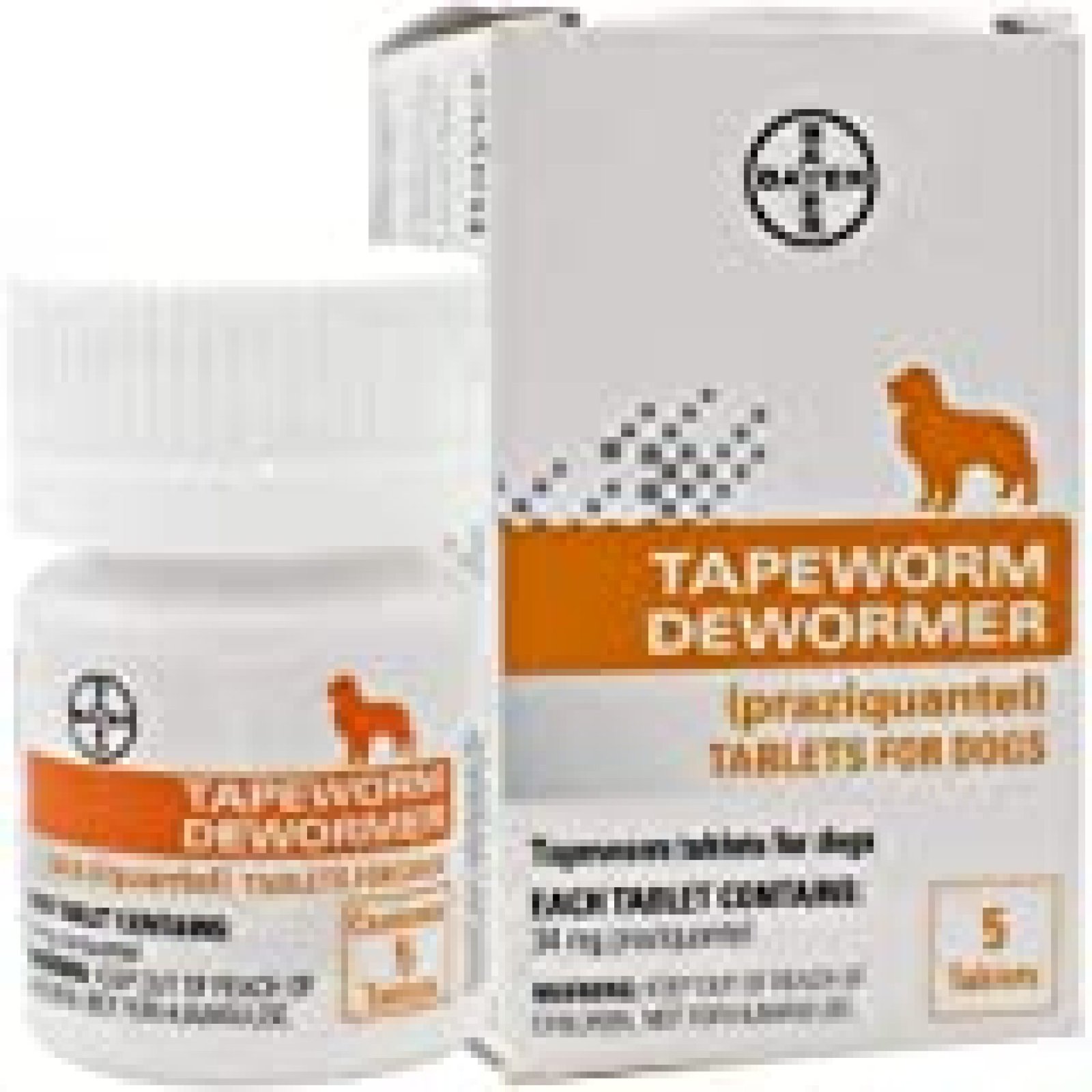 Bayer Tapeworm Dewormer (praziquantel tablets) for Dogs, 5-Count ...