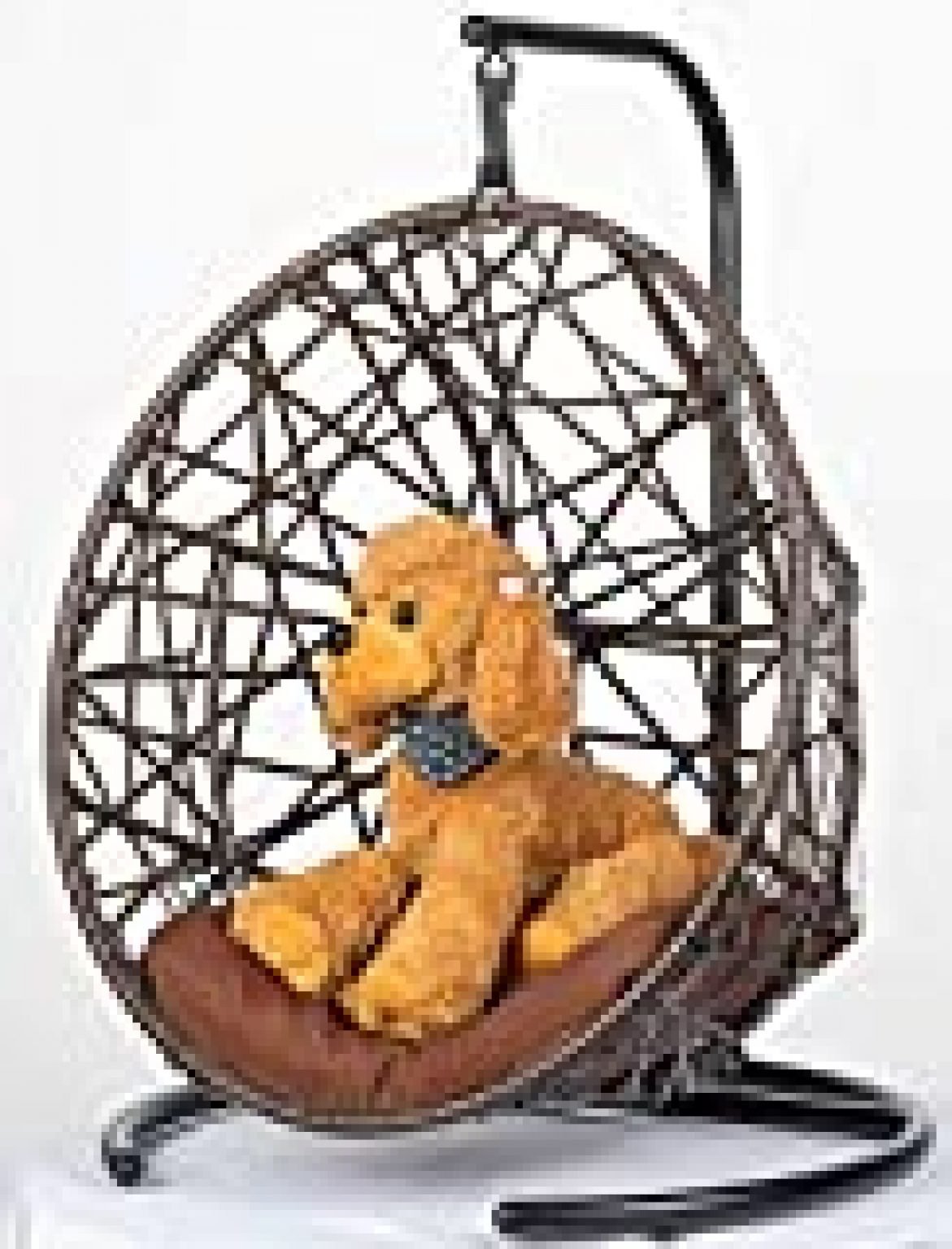 SkyMall Unique Steel and Wicker Rattan Hanging Hammock Pet Chair Bed