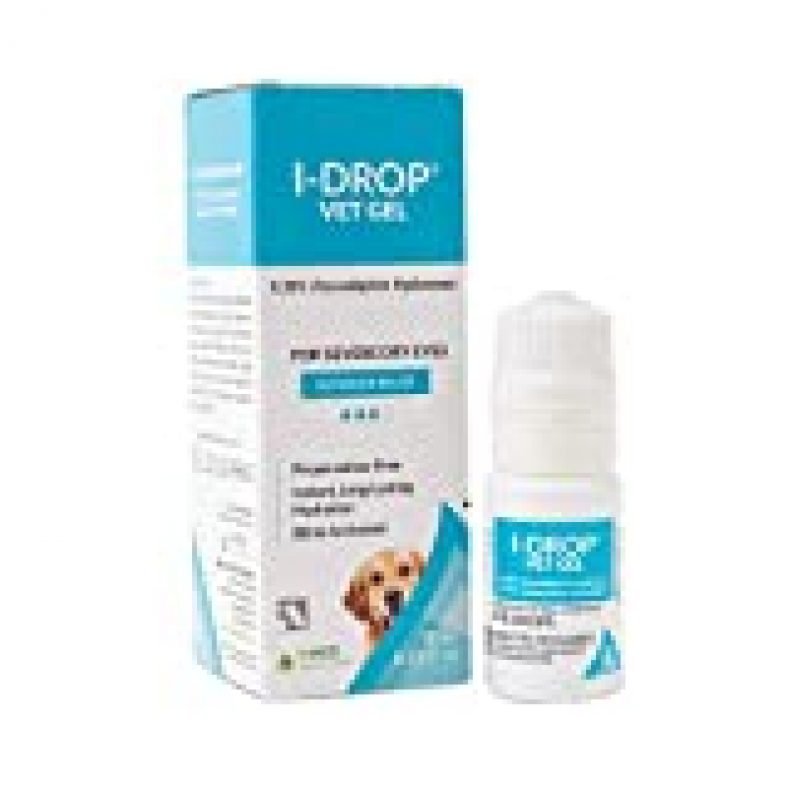 I-DROP VET GEL Lubricating Eye Drops for Pets: for Moderate to Severe Dry Eyes, Superior Comfort