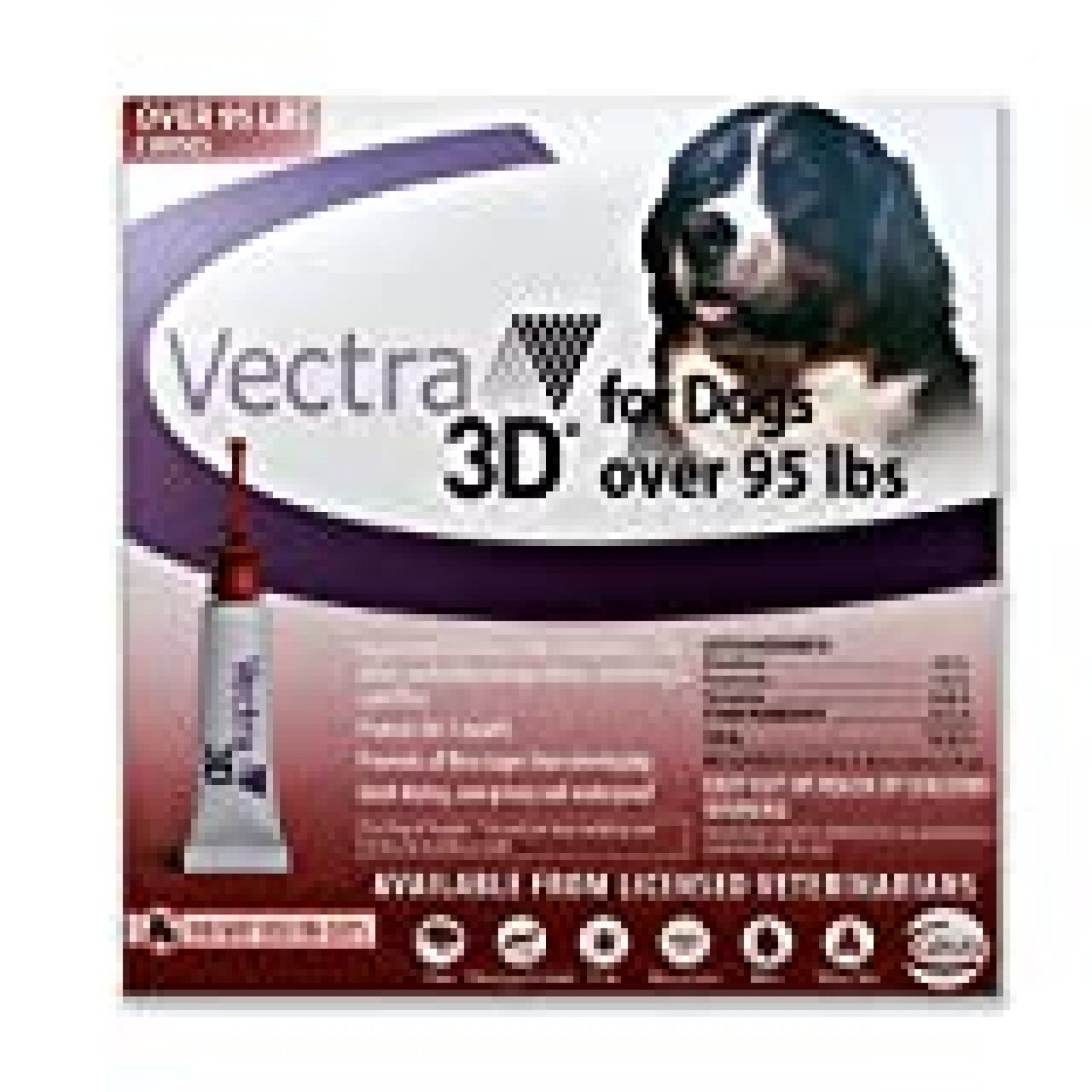 Vectra 3D (Red) 3pk Flea & Tick Control for Dogs Over 95lbs - dogbowwow.com