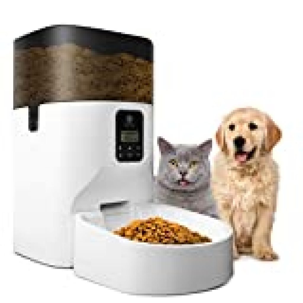 Automatic Cat Feeder, 7L Food Dispenser for Cats and Dogs, Portion
