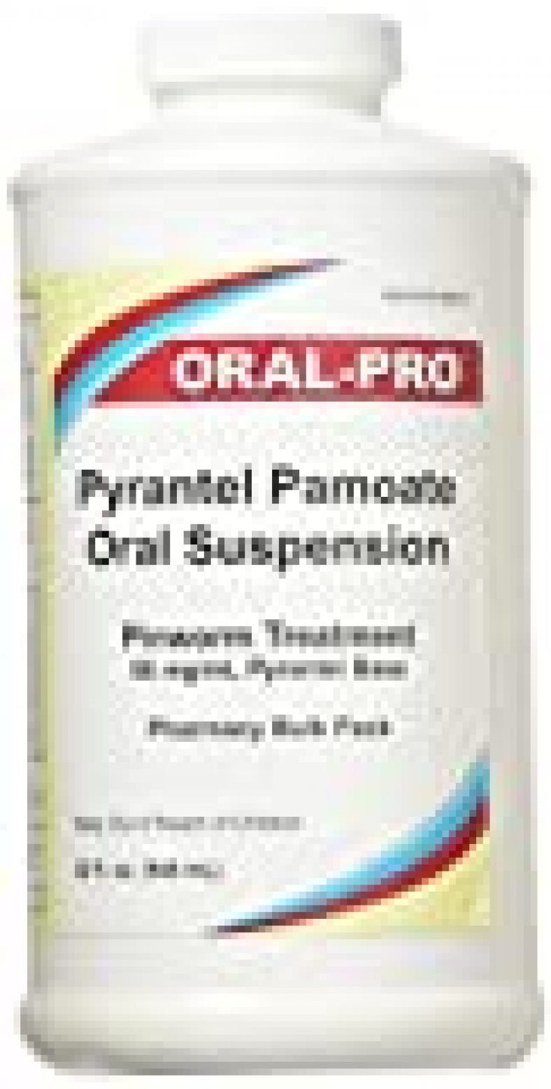 Aurora 50mgml Oral Pro Pyrantel Pamoate Oral Suspension 32 Ounce White