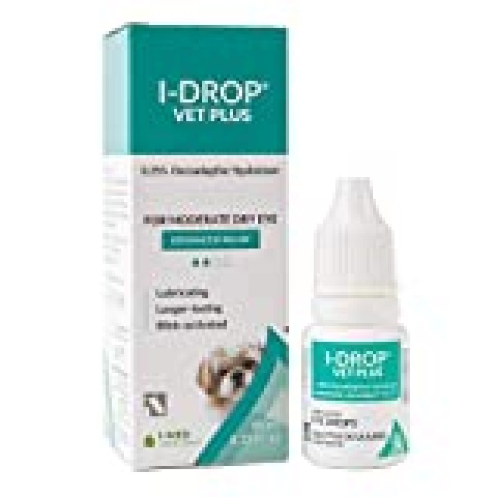 I-DROP VET PLUS Lubricating Eye Drops for Pets: for Acute or Seasonal Dry Eyes, Superior Comfort