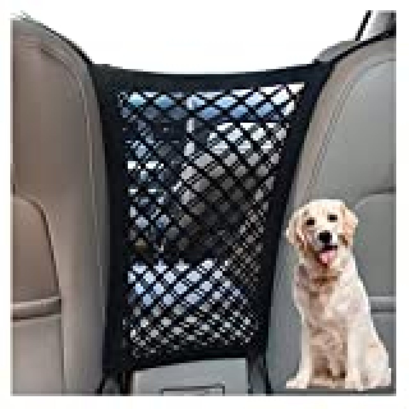 DYKESON Dog Car Net Barrier Pet Barrier with Auto Safety Mesh Organizer