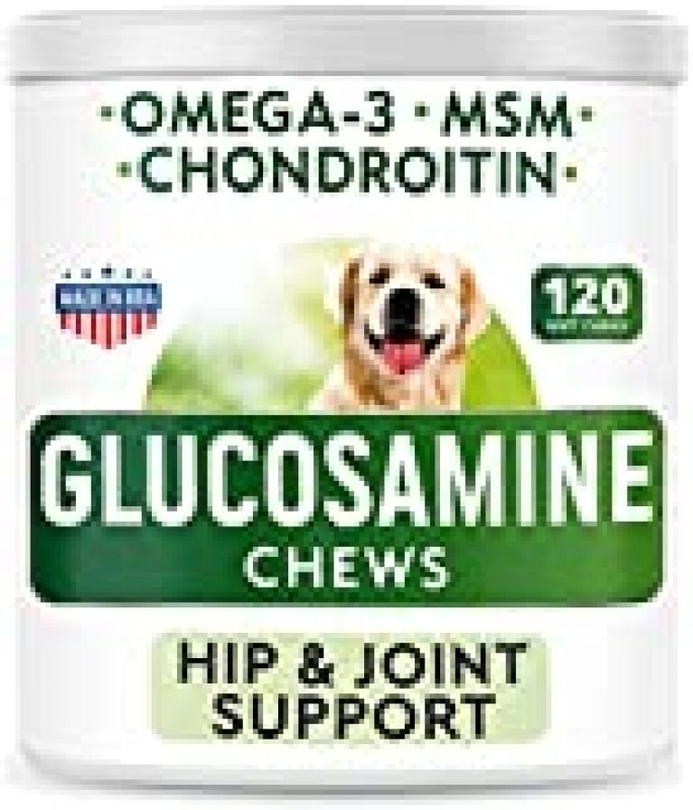 Bark&Spark Glucosamine Dog Treats – Joint Pain Relief Supplement – Advanced Formula with