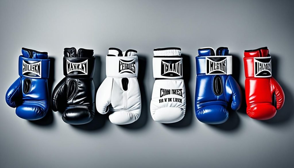 different boxing glove weights