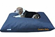 Do It Yourself DIY Pet Bed Pillow Duvet Oxford Cover + Waterproof Internal case for Dog/Cat at Medium 36″X29″ Dark Slate Color – Covers only
