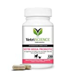 VetriScience Laboratories – Vetri Mega Probiotic, Digestive Relief with Probiotics and Prebiotics for Dogs and Cats, Easy to Give Capsules (120 Count)