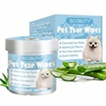 SEGMINISMART Pet Eye Wipes,Pet Tear Stain Wipes, Pet Wipes,Eye Tear Stain Remover Wipes for Pets,Natural Tear Eye Stain Remover Pads,150 Pads