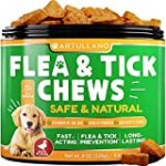 Flea and Tick Prevention for Dogs Chewables – Made in USA – Natural Flea and Tick Supplement for Dogs – Oral Flea Pills for Dogs – Pest Defense – All Breeds and Ages – 110 Soft Tablets