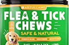 Flea and Tick Prevention for Dogs Chewables – Made in USA – Natural Flea and Tick Supplement for Dogs – Oral Flea Pills for Dogs – Pest Defense – All Breeds and Ages – 110 Soft Tablets