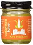 MJ’s Herbals Calendula Salve | Skin Soothing Balm, Eczema Cream, Diaper Rash, Scar Treatment, Bug Bite Itch Relief | Organic Calendula, Propolis Beeswax (1 oz)