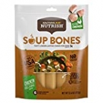 Rachael Ray Nutrish Soup Bones Dog Treats, Chicken & Veggies Flavor, 6 Bones