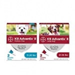 K9 Advantix II Flea and Tick Prevention for Dogs, 2-Pack Bundle for Medium and Large Dogs