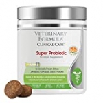 Veterinary Formula Clinical Care, Super Probiotic Premium Dog Supplement, 90 Soft Chews