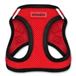 Voyager Step-In Air Dog Harness – All Weather Mesh Step in Vest Harness for Small and Medium Dogs by Best Pet Supplies – Red Base, M (Chest: 16 – 18″)