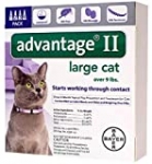 Bayer Advantage II Flea and Tick Treatment for Large Cats, 4 Monthly Treatments