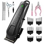 Dog Clippers High-Performance,Cordless Professional Dog Grooming Supplies Rechargeable Pet Clippers Heavy-Duty Electric Dog & Cat Grooming Kit for Small & Large Breeds with Thick to Heavy Coats