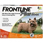 FRONTLINE Plus Flea and Tick Treatment for Dogs (Small Dog, 5-22 Pounds, 8 Doses)