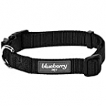 Blueberry Pet Essentials 22 Colors Classic Dog Collar, Black, Small, Neck 12″-16″, Collars for Dogs