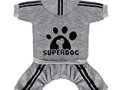 LONTEPET Dog Hoodie 4 Legs Jumpsuit for Small Dogs Puppy Clothes Dog Pullover Sweatshirt Cotton Doggie Winter Coat Cat Apparel (X-Small, Grey)