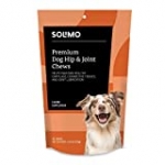 Amazon Brand – Solimo Premium Dog Hip & Joint Supplement Chews with EPA and DHA, 60 Count