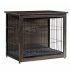 Wooden Large Dog House 43.3″ L x 69.9″ W x 32.7″ H Extreme Outback Log Cabin Weatherproof Outdoor Pet Kennel, Cabin Style Elevated Pet Shelter w/Porch Deck