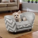 Enchanted Home Pet Snuggle Pet Sofa Bed, 26.5 by 16 by 16-Inch, Gray