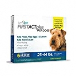 FirstAct Plus Flea and Tick Prevention for Dogs, Medium 23-44 lbs, 6 doses (Medium)