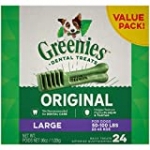 GREENIES Original Large Dog Natural Dental Treats (50 -100 lb. dogs)