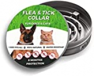 Belamur Flea and Tick Prevention for Dogs Natural and Hypoallergenic Flea and Tick Collar for Dogs One Size Fits All 17 inch 8 Month Protection