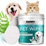 HAPIPET 150 Pads Pet Eye Wipes,Eye Tear Stain Remover Wipes for Cats & Dogs,Eye Crust Treatment for White Fur,Unscented Gentle Pet Tear Wipe