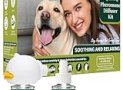 WEALLIN Dog Calming Diffuser Kit for Dog Anxiety Relief, 3-in-1 Dog Pheromone Diffuser Kit with 1 Diffuser +2 Refill 48ml Vial for 60-Day Use, Reduces Separation Anxiety, Aggression, and Stress