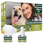 WEALLIN Dog Calming Diffuser Kit for Dog Anxiety Relief, 3-in-1 Dog Pheromone Diffuser Kit with 1 Diffuser +2 Refill 48ml Vial for 60-Day Use, Reduces Separation Anxiety, Aggression, and Stress