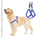 PUPTECK No Pull Dog Harness Soft Adjustable Basic Nylon Step in Puppy Vest Outdoor Walking with ID Tag Medium