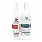 Lillian Ruff Dog Detangler Spray & Waterless Dog Shampoo No Rinse Set – Leave in Conditioner & Dry Shampoo for Normal to Sensitive Skin – Deodorize & Freshen Coat – Tear Free – Made in The USA
