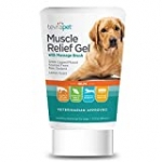 TevraPet Muscle Pain Relief Gel for Dogs | Vet Approved | Supports Hip and Joint Health | Soothing Topical Ointment | Lemon Scent